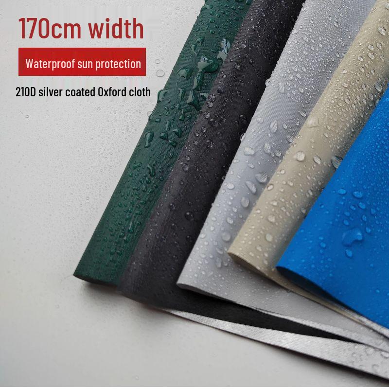 Waterproof 170cm Silver-Coated Oxford Fabric for Tents, Umbrellas, and Tarps