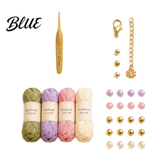 Natural Aesthetic Bracelet Kit DIY Nature-Inspired Crochet Kit 3D Animals