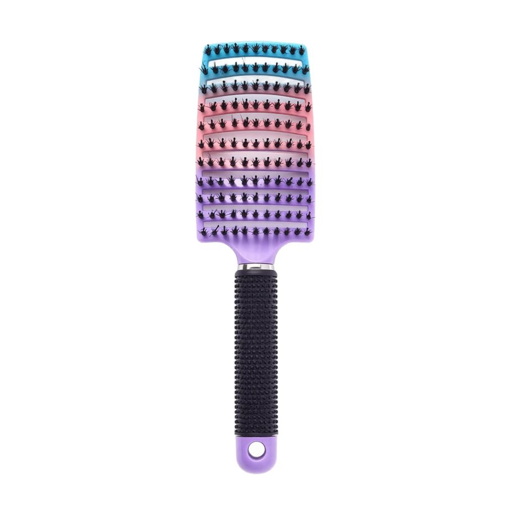 Wide Tooth Vent Hair Brush for Volumizing Styling Detangling Long Hair Home Use Scalp Massage Large Curved Comb for Women Men