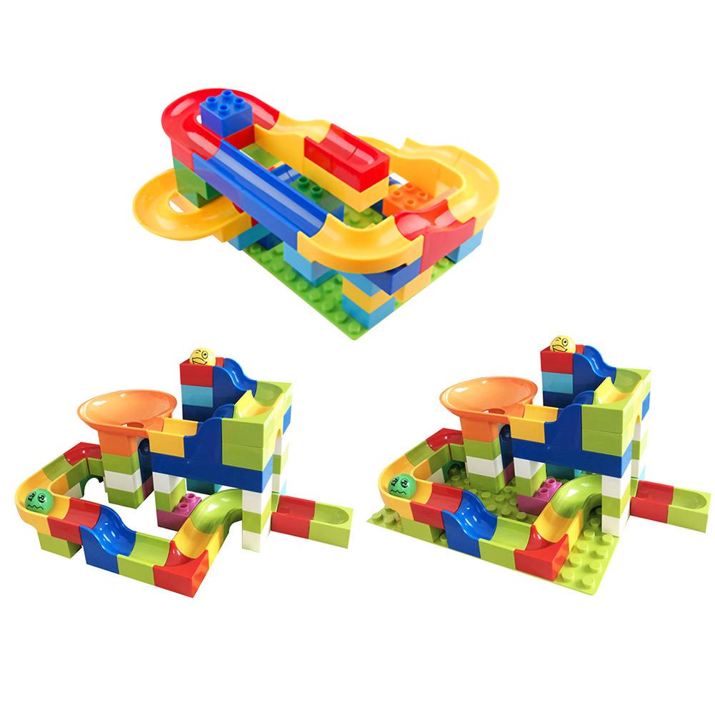 Buy Marble Race Run Maze Ball Track Plastic Funnel Slide Building Block