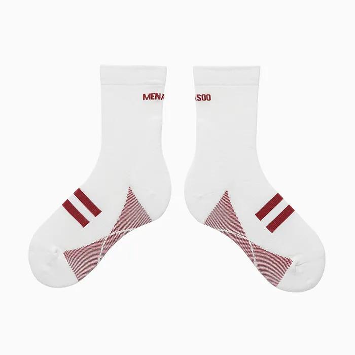 Menasoo Soft Runsocks_White