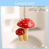 Christmas Mushroom Ornaments Resin Decorative Holiday Gift Set For Festive Decor