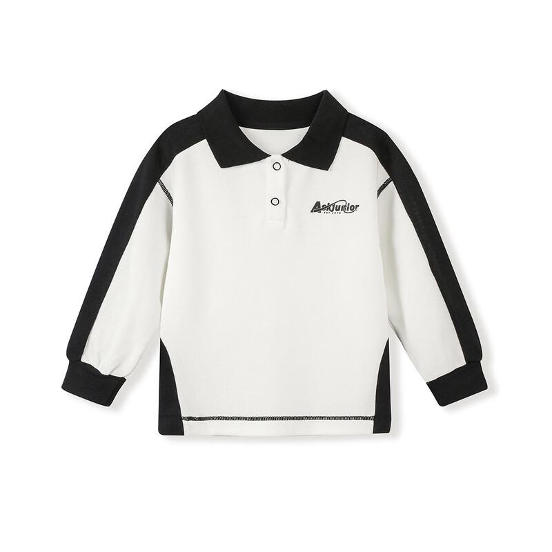 ASK JUNIOR Kids  Sporty Long-Sleeve Polo T-Shirt 120