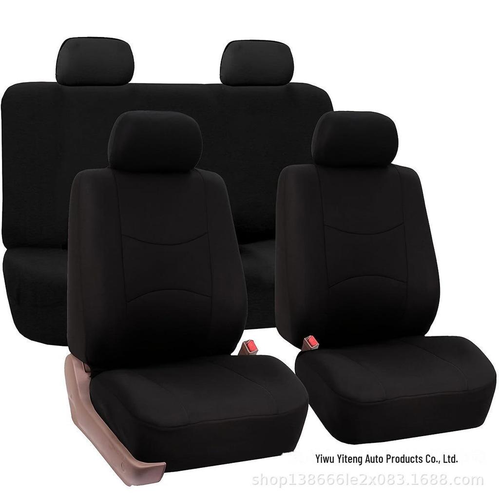 All Seasons Universal 5-Seat Car Seat Cover Set - 9 Pieces