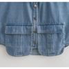 Giacche senza maniche da donna alla moda con tasche, gilet monopetto in denim con risvolto vintage, canottiere da donna