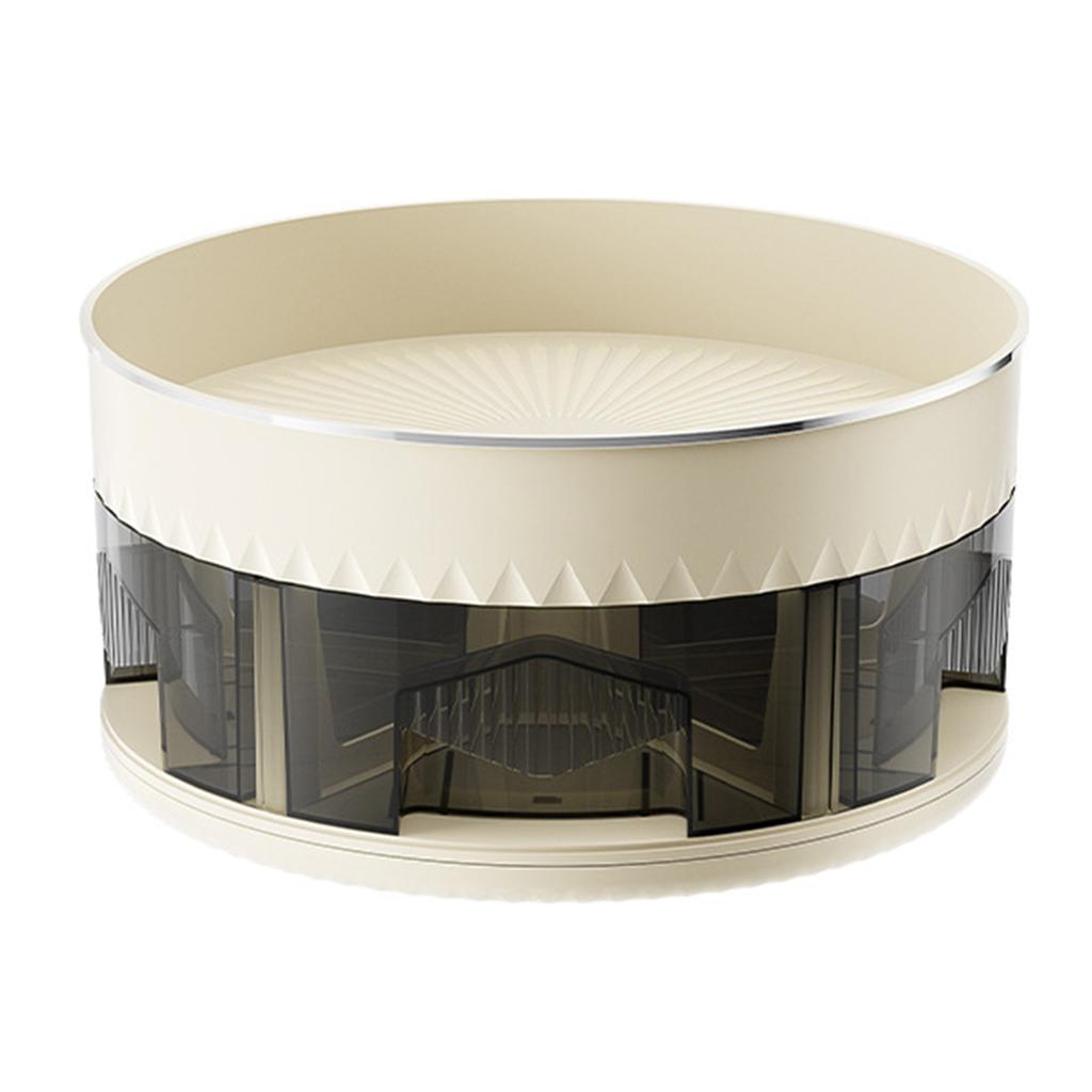 360° Rotating Round Spice Storage Rack Washable Space-Saving Storage Tool For Home Kitchen