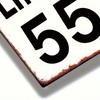 Vintage Metal Speed Limit 55 Sign Retro Wall Decor