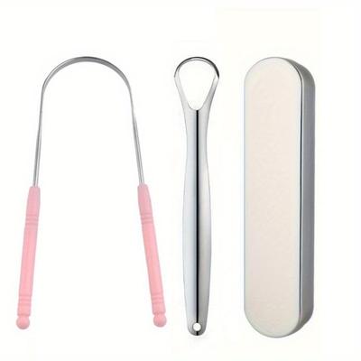 New Stainless Steel Tongue Scraper Oral Tongue Cleaner Brush Tongue Toothbrush Oral Hygiene High Quality Tounge Scraper