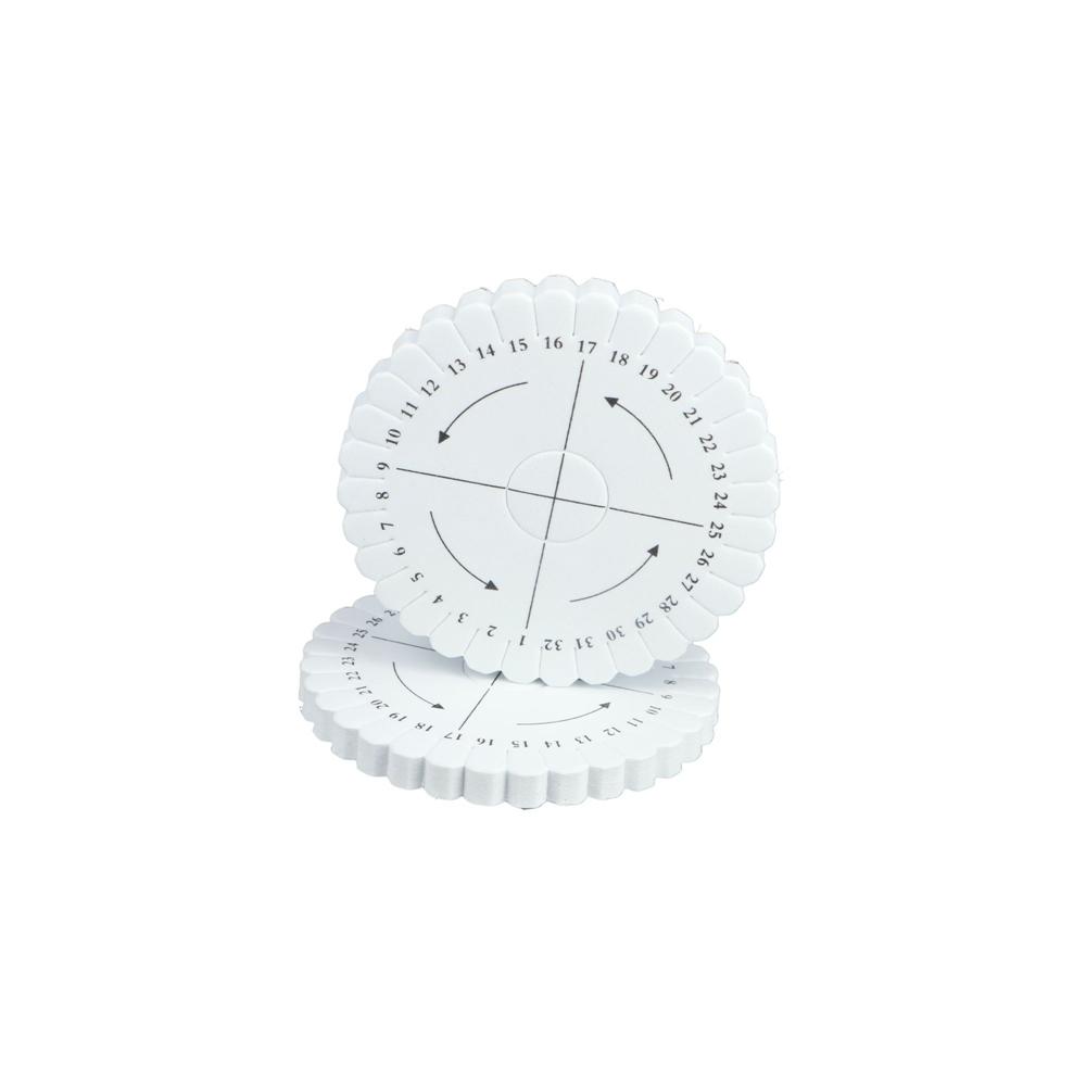 2PCS Disc/Disk 100mmx10mm DIY Braiding Plate Round Kumihimo Jewelry Desgin Board Disc Disk Tray