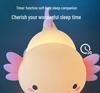 Axolotl Silicone Night Light - Creative Bedside Atmosphere Lamp & Gift Ornament