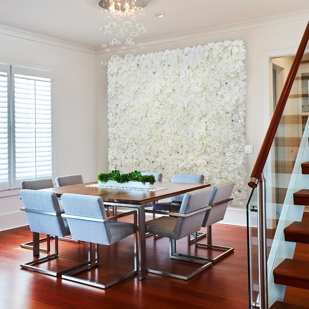 3D Rose Rose Flower Wall Pink Silk Artificial Flower Backdrop  Birthday Party