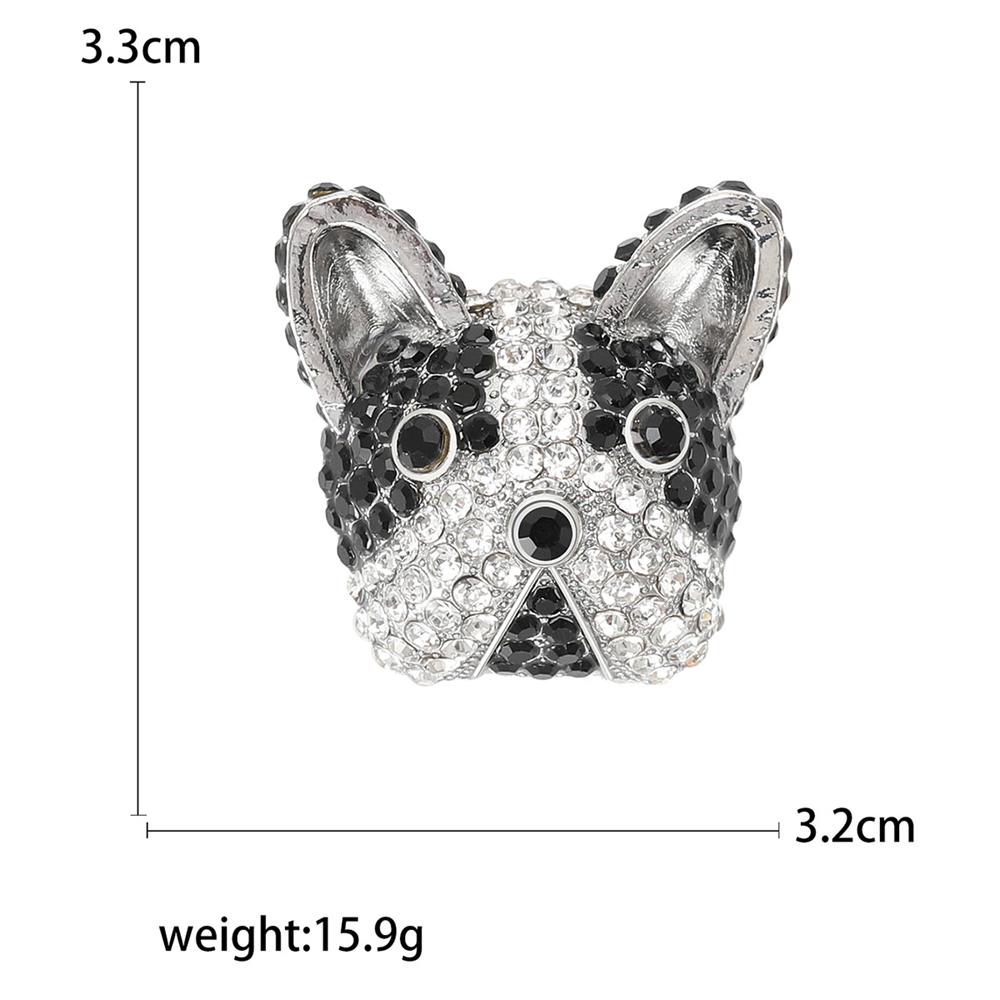 Trendige niedliche Strass-Welpen-Brosche, weiblicher Charme, lässige Schönheit, Hundebroschen für Frauen, Party, Hochzeitsgeschenke