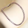 ZAKOL Shiny Pink Marquise Leaf Zircon Adjustable Charm Bracelet for Women Exquisite Wedding Engagement Zircon New Colors