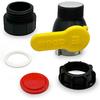 IBC Tote Tank 62mm Coarse Thread Cap Valve Adapter Ball Valve Container Drain Adapter