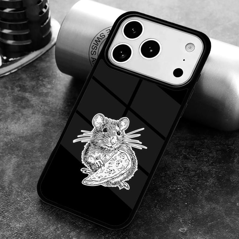Mouse Rat Print Phone Case for iPhone 17 16 15 Pro Max Air 14 13 12 11 Plus Shockproof Capa Cover