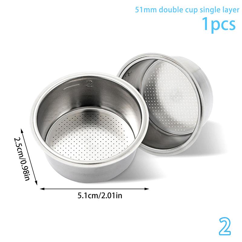 51/54/58mm Náhradní košík kávového filtru Nerezový bezdnový portafiltr Espresso filtrační příslušenství Baristický nástroj