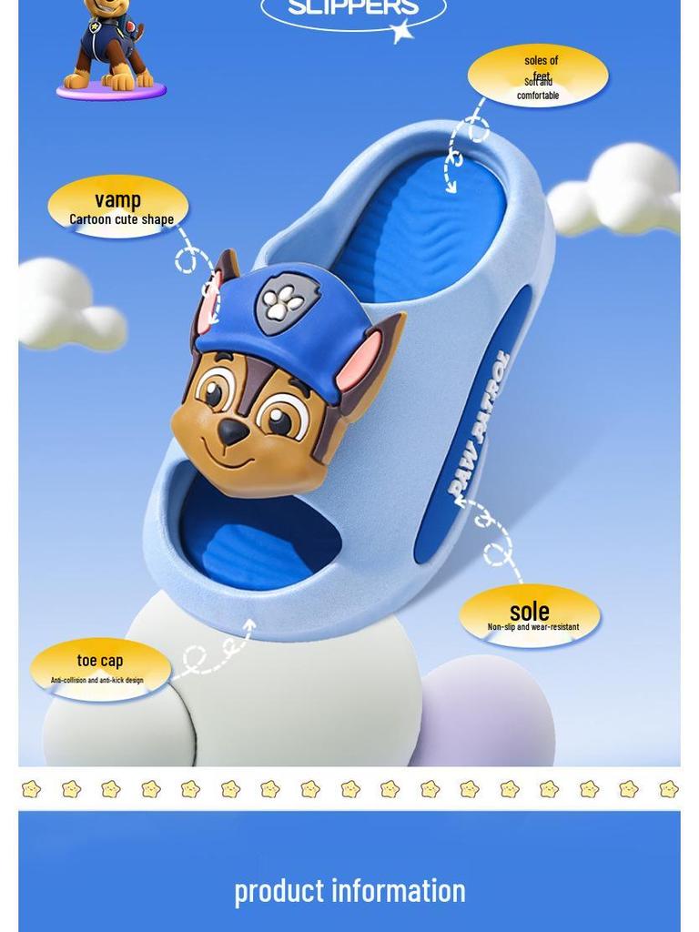 Paw Patrol Girls' Summer Non-slip Cartoon Sandals Slippers