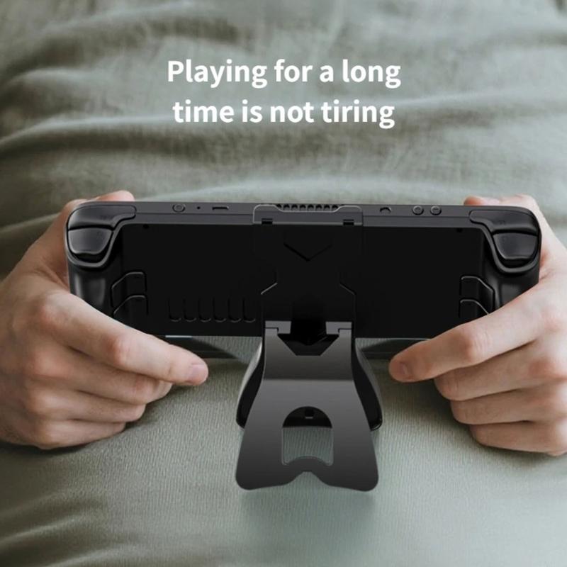Strong Gaming Holder Featuring Stable Not Slip Base Easy Assembly Ensuring Secure Play During Meeting for Steamdeck
