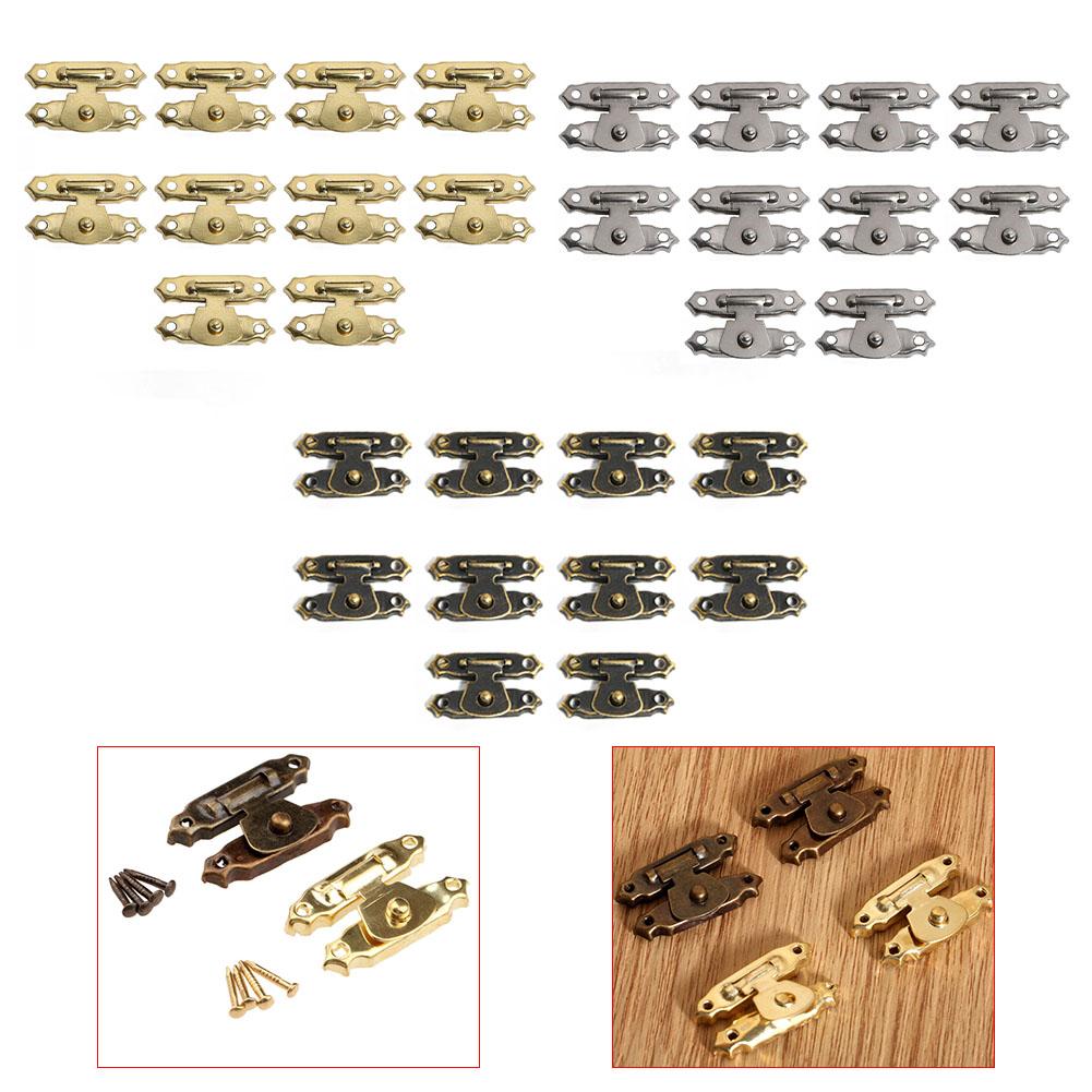 Clasp Buckles Hardware Hasps Iron With Screws 10PCS