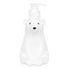 Plastic Shampoo Dispenser Bear Shaped White Lotion Dispenser Refillable Decorative Shower Bottle