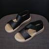 Summer New Fairy Style Flat-soled Soft-soled Sandals Fashionable Two Wear Rear Bag and Roman Beach Sandals Female