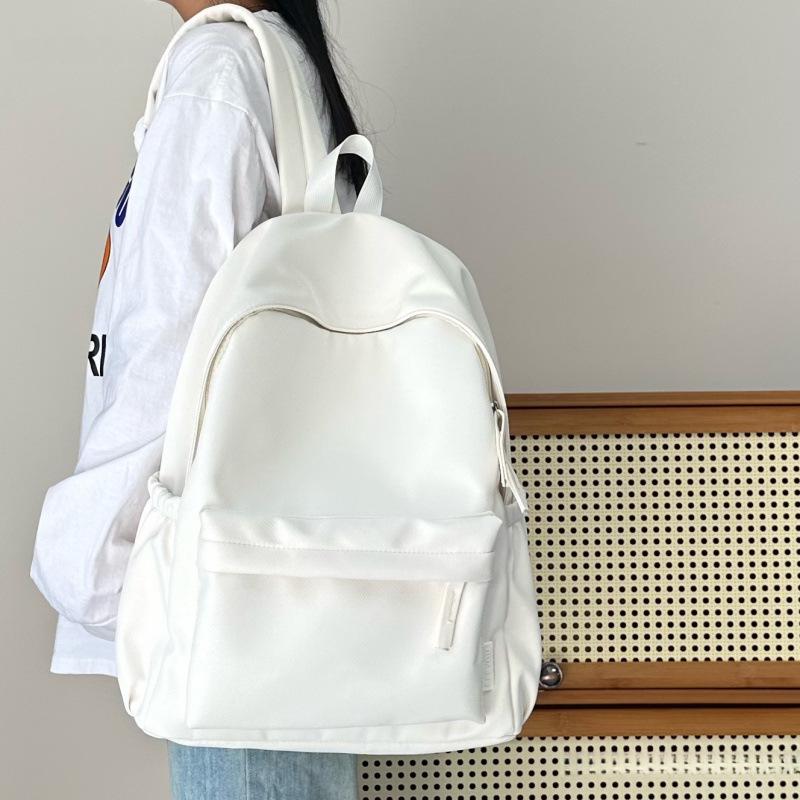 Stylish Solid Color Backpack for Junior High Girls & College Students