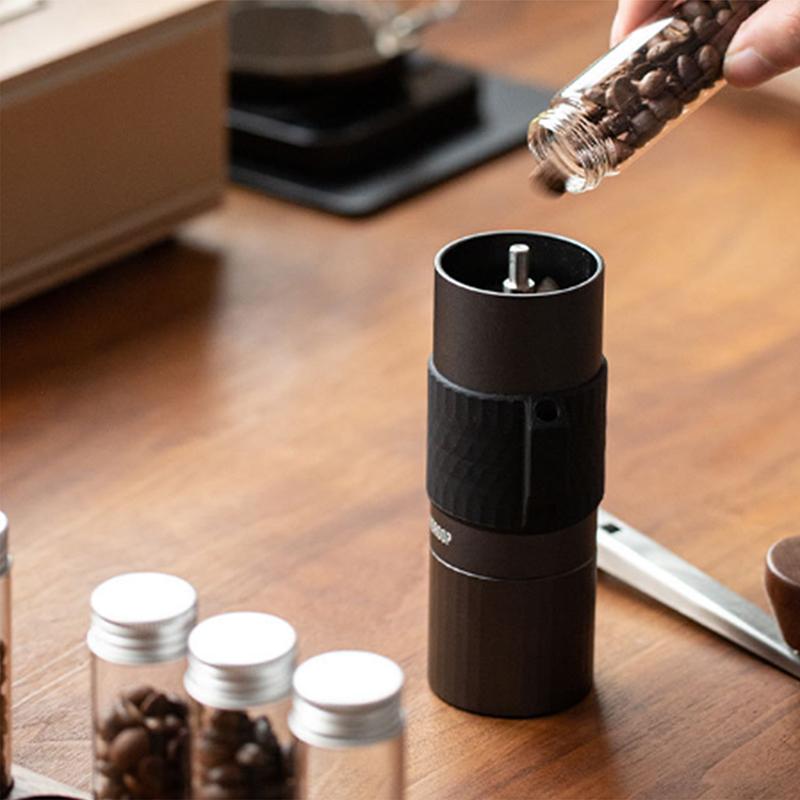 Coffee Bean Glass Tube With Aluminum Tool Bottled Tubes Grain Storage Wooden Sealed Airtight Canisters