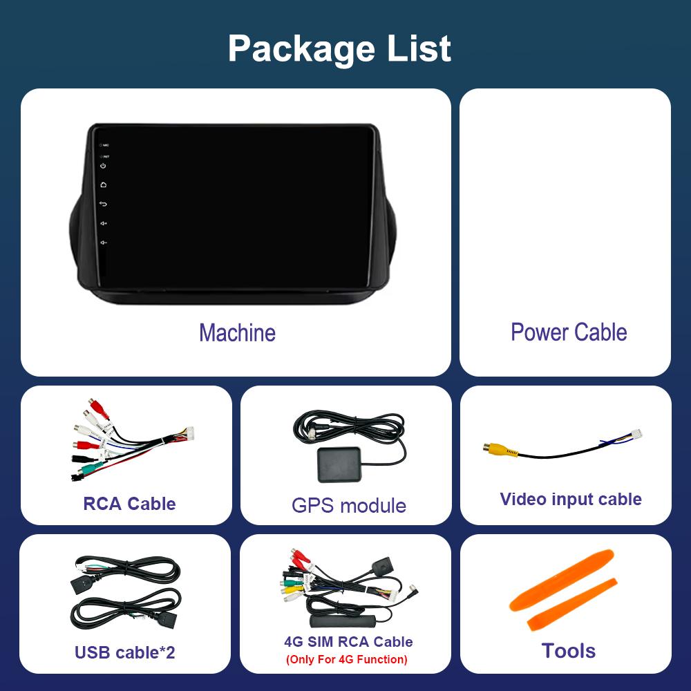 Android OS for Fiat Fiorino Qubo for Citroen Nemo for Peugeot Bipper 2008 - 2017 Carplay GPS Car Video Multimedia Player WiFi BT