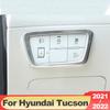 Für Hyundai Tucson NX4 2022 2023 Hybrid N Linie Edelstahl Auto Scheinwerfer Einstellung taste Abdeckung Trim Rahmen Zubehör