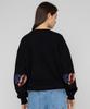 GRAVER [Unisex] Elbow American Flag Smile Heart Sweatshirt_Black