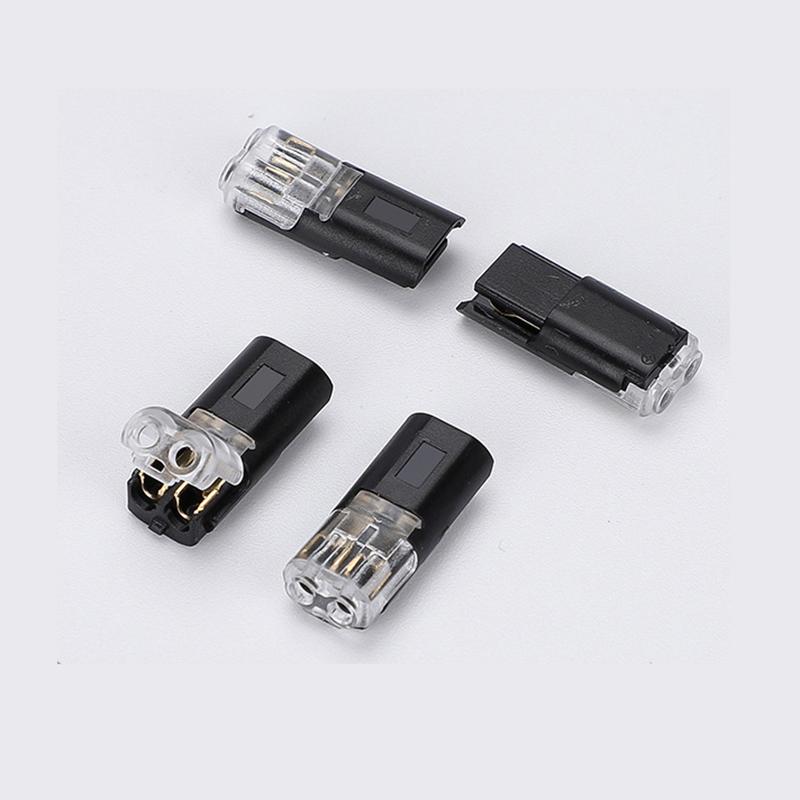 Electrical Wire Connectors D2 Waterproof No Stripping 2 Pin Quick Splice Wire Terminal Plug Automotive Cable Car Wire Connector Plug Connectors 4