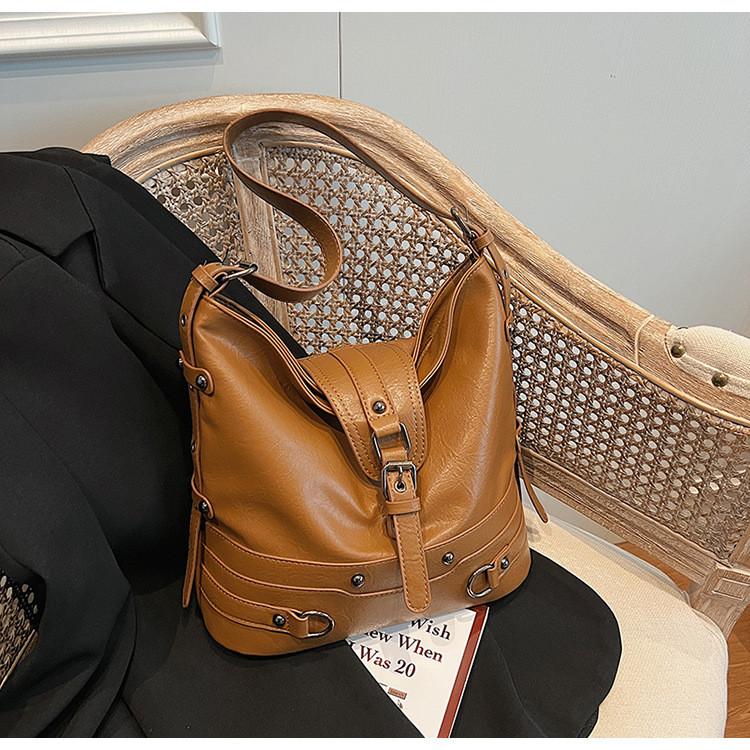 Ielgy All-Match Fashion Tote Bag Korean Version Trendy Large-Capacity Underarm Bag