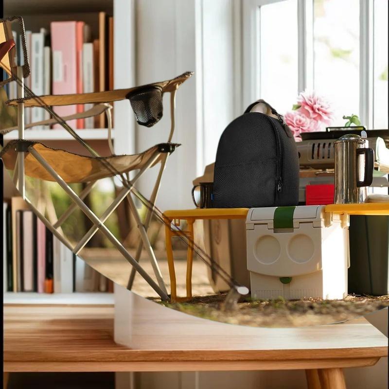 Small Tool Pouch Anti-Drop Cooling Fan Storage Case Electronics Protective Case Zippered Pouch With Adjustable Handle For Tools