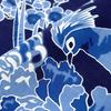 Someno Anbo Tenugui Hand Towel Four Seasons Flowers and Birds Ground Navy Authentic Made In 35cm X 100cm "Sometsuke (Dyeing) Dyed" Blue, Dyed, 100%