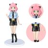 19cm Spy × Family Action Figure Police Uniform Anja Cosplay Doll Anime Cute Girl Doll PVC Model Toy Tabletop Decoration Gift
