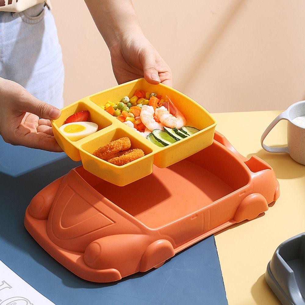 Cartoon Children's Tableware Set Detachable Kid's Lunch Plate Feeding Food Tray  Kindergarten