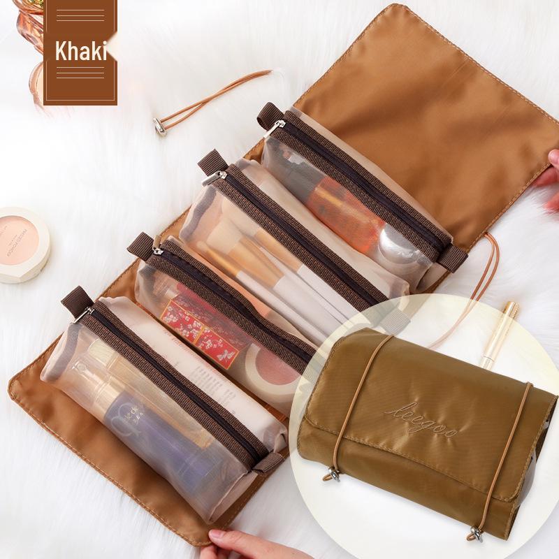4-in-1 Portable Makeup & Travel Bag with Detachable Cosmetic Storage