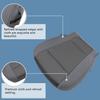 Gray Front Driver Side Bottom Replacement Cloth Seat Covers Compatible with Ford F250 F350 F450 F550 2017 2018 2019 2020 2021