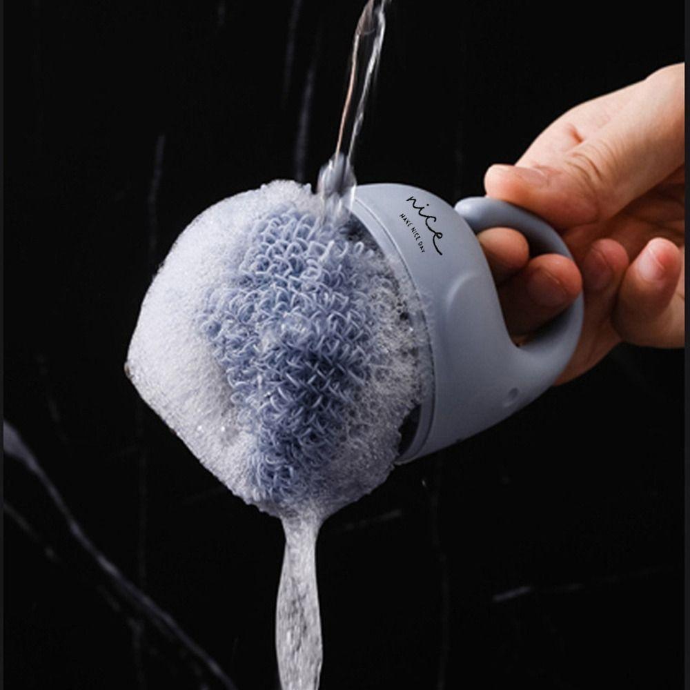 Sturdy Construction Pan Cleaning Brush Short Handle Dish Washing Scrubber Dish Washing
