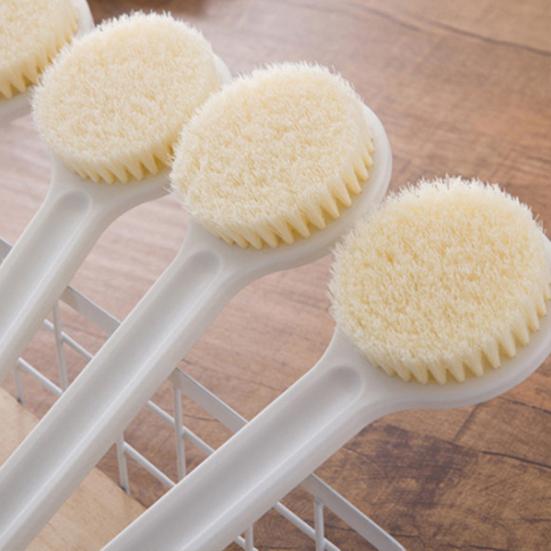 2 Pcs Back Scrubber for Shower Bath Brush with Long Handle Nylon Bristles Body