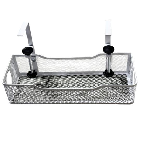 Storage Rack Large Capacity Strong Load-bearing Simple Installation Clamp Mount Wire Management Under-Desk Cord Organizer