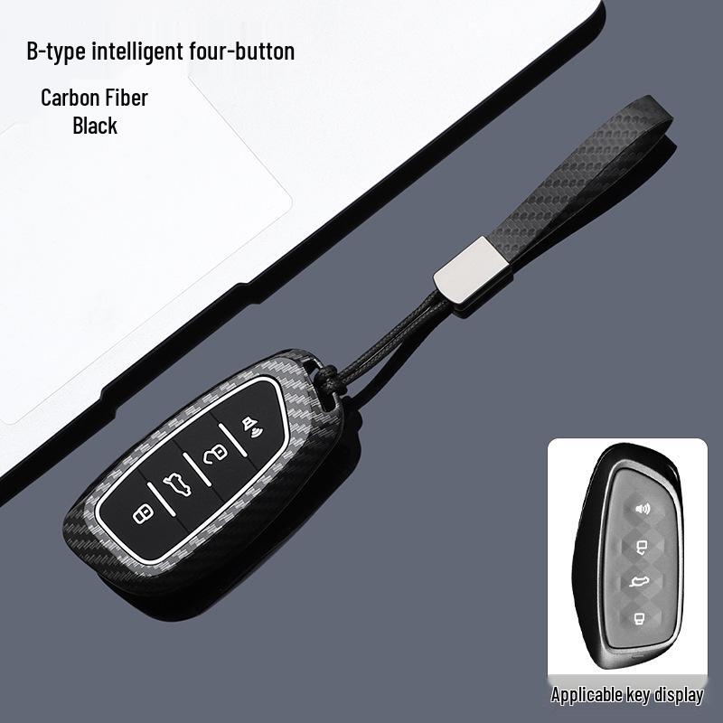 Suitable Key Cover for Great Wall Haval: Menglong Xiaolong, Second Gen Big Dog, Chitu, H5, H6 - Protective Shell and Buckle