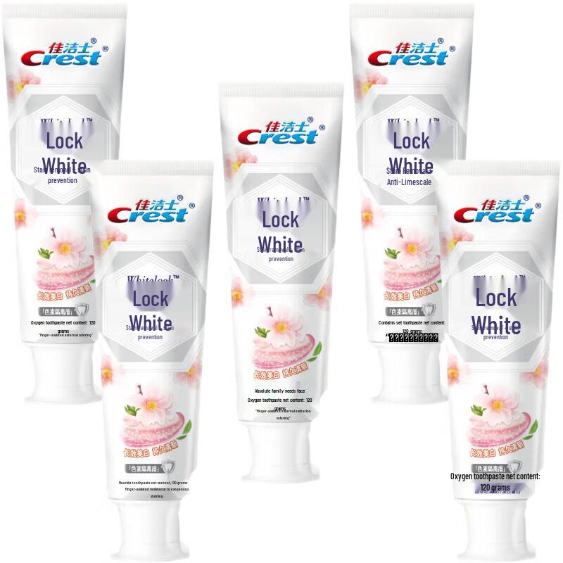 Crest Lock White Fresh Peach Blossom Toothpaste