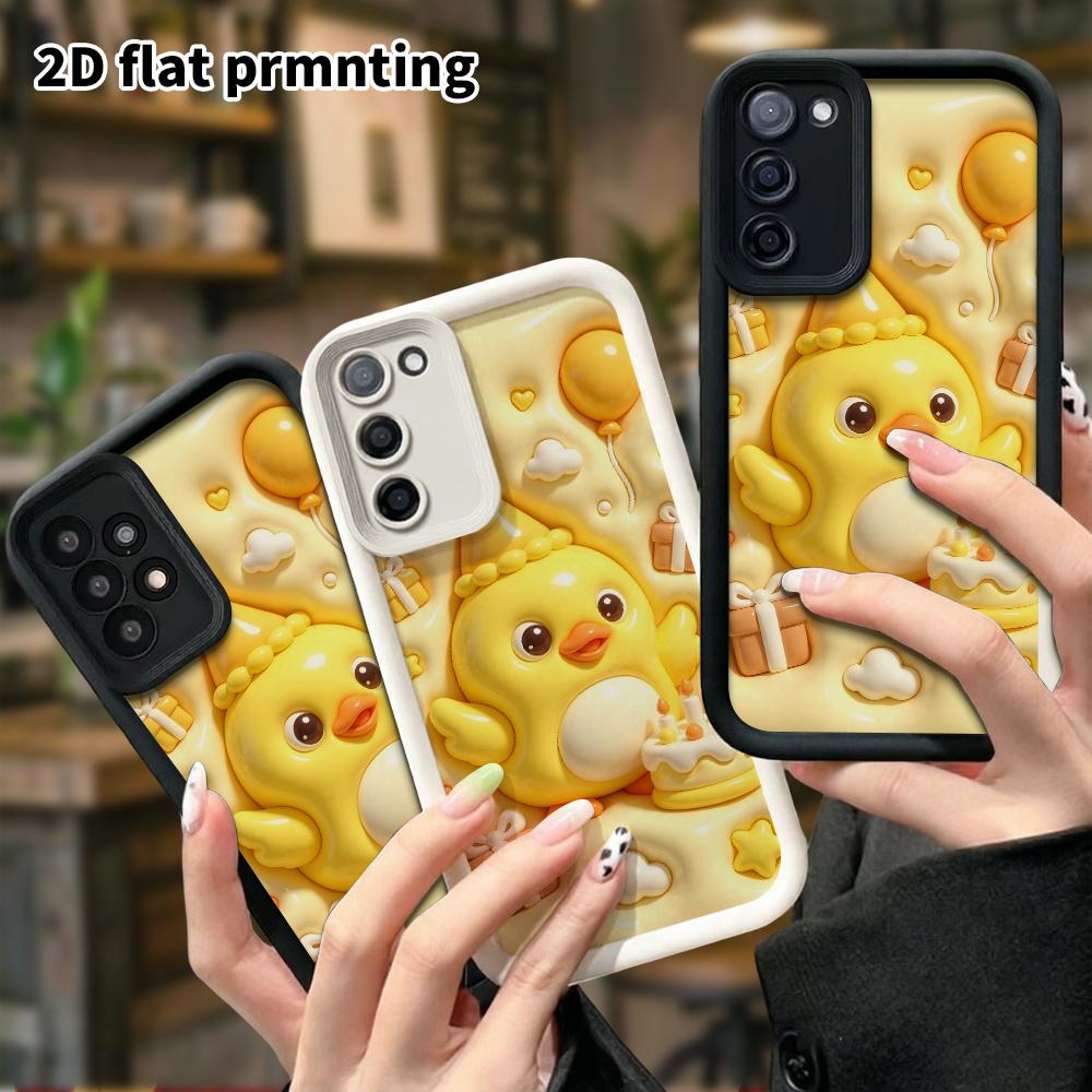 Phone Case: 2D Flat, Suitable for Samsung Galaxy A34 A35 M05 M06 S20 S22 S21 FE Plus 5G Protective Case, Little Yellow Chick, Perfect Christmas and Ha