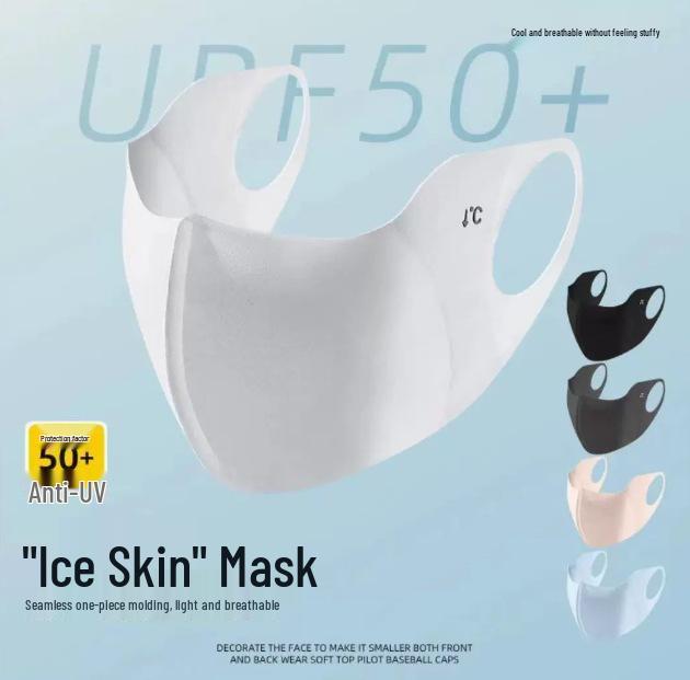 

Женская 3D маска для велоспорта из ледяного шелка с защитой от УФ-лучей 2025