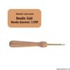 Beech Wood Punch Needle for Wool Embroidery, 3.5mm Needle Head, Handmade DIY Tool