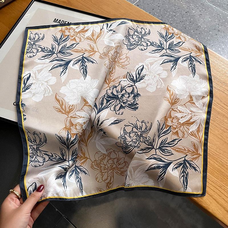 

53 * 53 см шелковичный маленький квадратный шарф многофункциональный профессиональный модный декоративный шелковый шарф для весны и осени теплая шаль 53*53cm