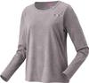 Yonex Long Sleeve Gray Women's T-Shirt, (010)