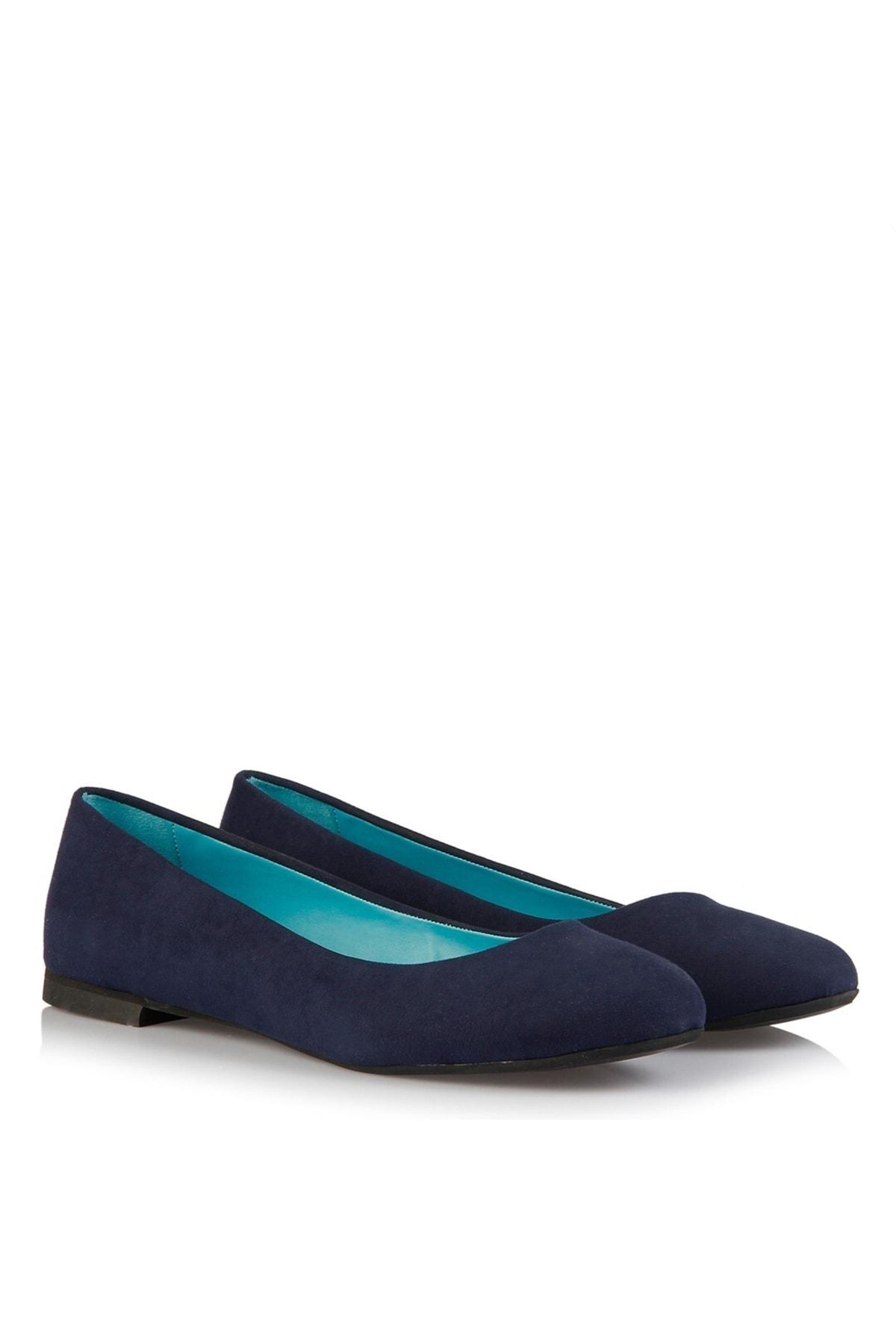 

Women s Flat Shoes Large Big Size 41-42-43-44 Number Navy Blue Ballerinas 36