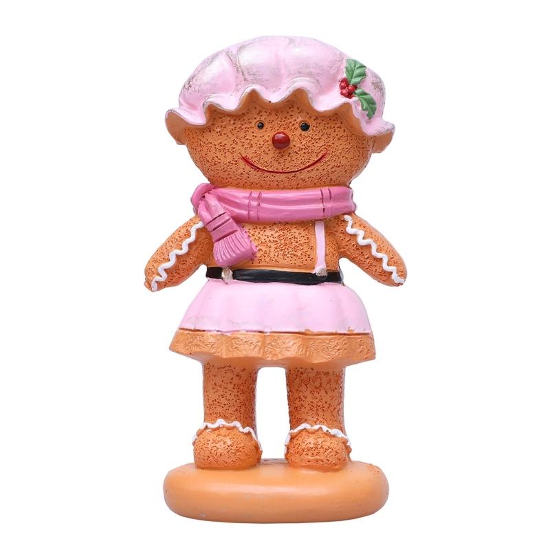Christmas Decorations Gingerbreads Man Figurine Christmas Statue Sculpture Home Xmases Party Winter Decors Centerpieces